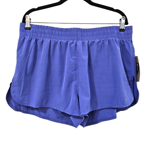Asics 2 in 1 Running Athletic Shorts Womens NWT Size XL - Picture 1 of 4